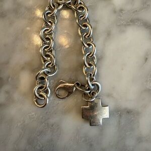 Tiffany & Co chain Cross bracelet